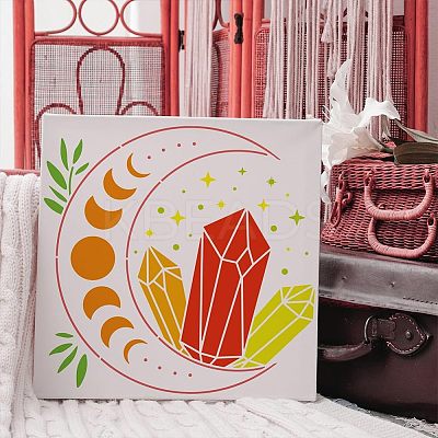 Plastic Reusable Drawing Painting Stencils Templates DIY-WH0172-437-1