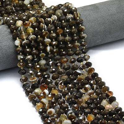 Natural Banded Agate Beads Strands G-P573-A09-01-1