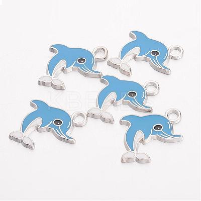Alloy Enamel Pendants EA2908Y-4-1