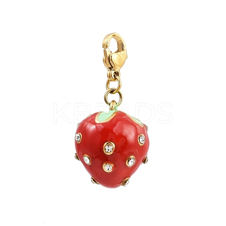 304 Stainless Steel Enamel Pendant Decorations LS-STAS-B096-03G-1