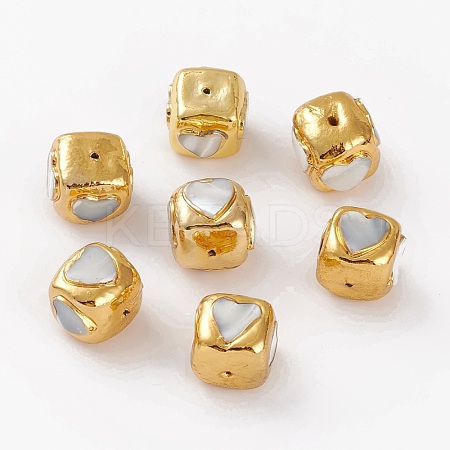 Natural Freshwater Shell Beads BSHE-C001-03G-1