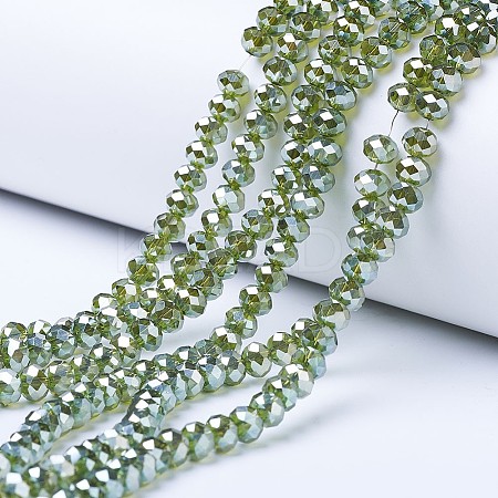Electroplate Glass Beads Strands EGLA-A034-T3mm-C05-1