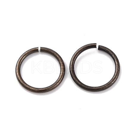 Brass Saw Cut Open Jump Rings KK-G514-01K-B-1