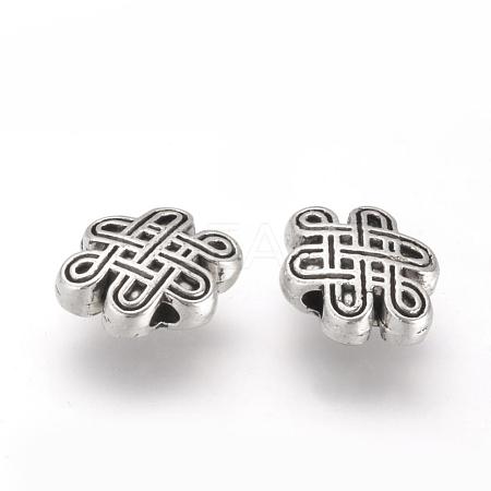 Tibetan Style Alloy Beads TIBE-Q070-132AS-RS-1