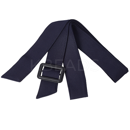 Tie a Knot Polyester Waist Belt with Plastic Buckle AJEW-WH20002-10E-1