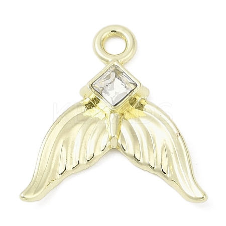 Golden Alloy Pendants PALLOY-R151-50G-02-1