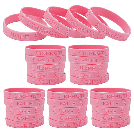 10 Sets Silicone Cord Bracelets BJEW-GO0001-29-1