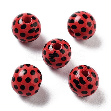 Wood European Beads WOOD-M011-02C-1