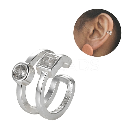 925 Sterling Silver Cuff Earrings JE1065B-1