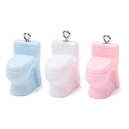 Opaque Resin Pendants FIND-K031-02B-1