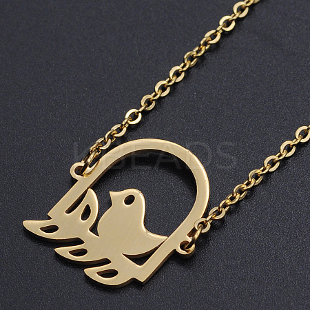 201 Stainless Steel Pendant Necklaces LS-NJEW-S105-JN512-2-1
