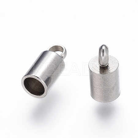 Tarnish Resistant 304 Stainless Steel Cord Ends LS-X-STAS-P162-11-2mm-1