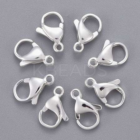 304 Stainless Steel Lobster Claw Clasps X-STAS-E464-21A-S-1