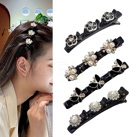 Fashion Double Layer Plastic Alligator Hair Clips Sets PHAR-P005-24-1