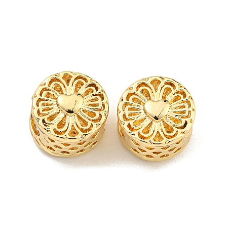 Rack Plating Alloy European Beads FIND-B034-26G-1