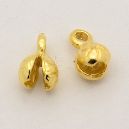 Brass Bead Tips KK-N0002-04G-1