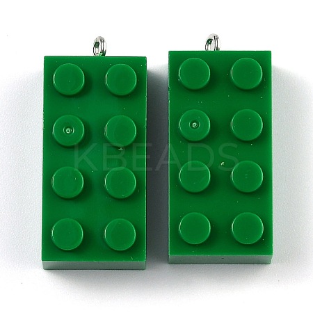 Opaque Acrylic Pendants MACR-B0001-02L-1