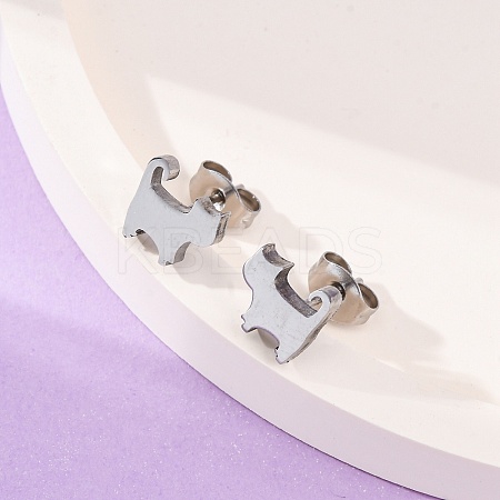 Tarnish Resistant 304 Stainless Steel Stud Earrings X-EJEW-F227-06P-1