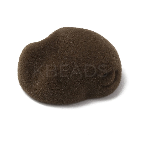 Flocking Opaque Resin Cabochons RESI-K033-07A-1