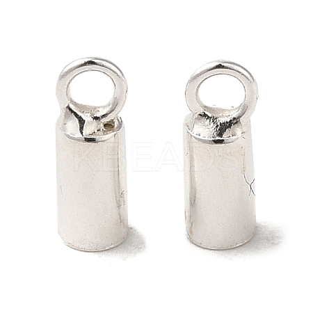 925 Sterling Silver Cord Ends STER-F032-09S-1.5mm-01-1