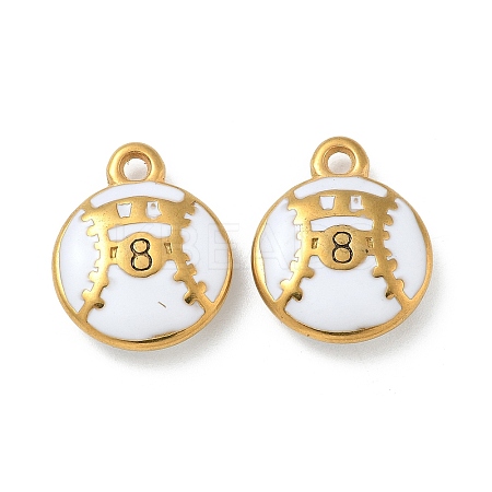 Ion Plating(IP) 304 Stainless Steel Pendants STAS-R008-07G-01-1