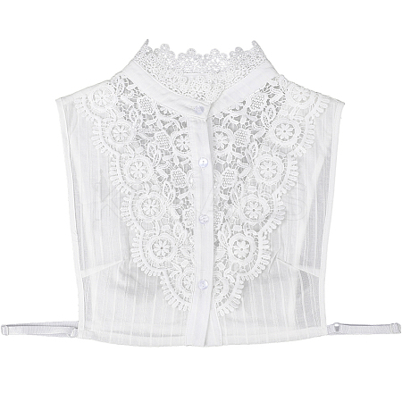 Detachable Cotton Shirt Women False Collar AJEW-WH20054-049B-1