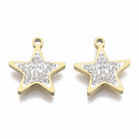 201 Stainless Steel Pendants STAS-N091-12G-1