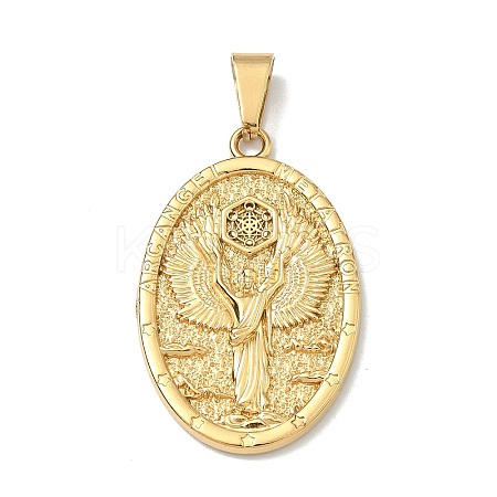 Religion Theme 304 Stainless Steel Pendants STAS-F336-06E-G-1