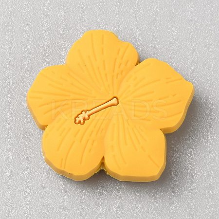 Flower Food Grade Eco-Friendly Silicone Focal Beads LS-SIL-CJC0012-05A-1