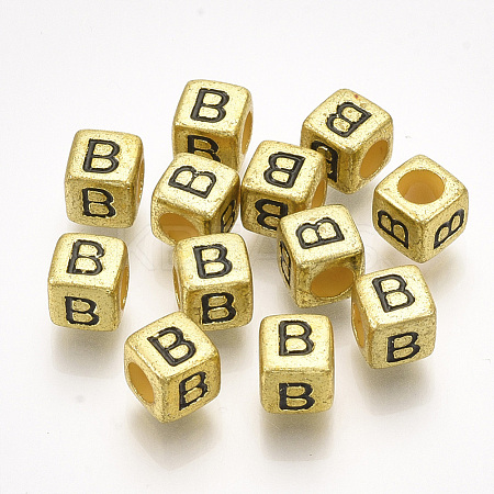 Acrylic Beads PB43C9308-G-B-1