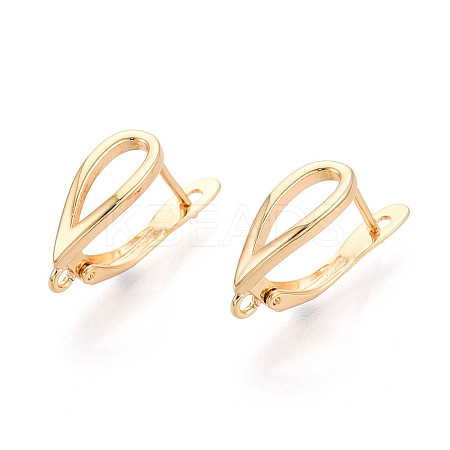 Brass Hoop Earring Findings KK-N267-27G-1
