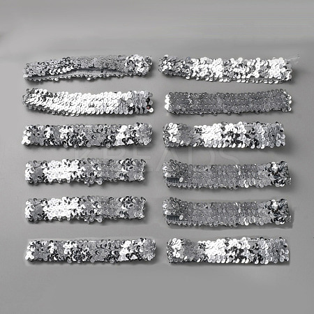 12Pcs Stretch Sparkling Headband OHAR-WH0035-04-1