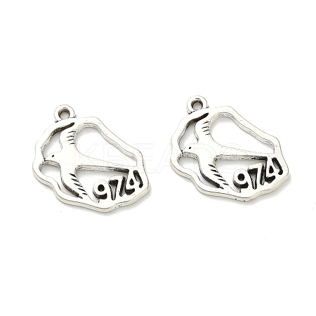 Tibetan Style Alloy Pendants FIND-H053-06AS-1