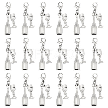 20Pcs Alloy Pendant Decorations HJEW-PH02484-1