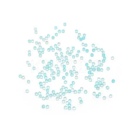 Handmade Luminous Glass Beads GLAA-WH0033-15F-1