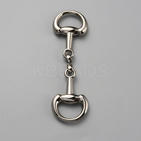 Alloy D Ring Snaffle Bit Buckles FIND-WH0152-347B-P-1