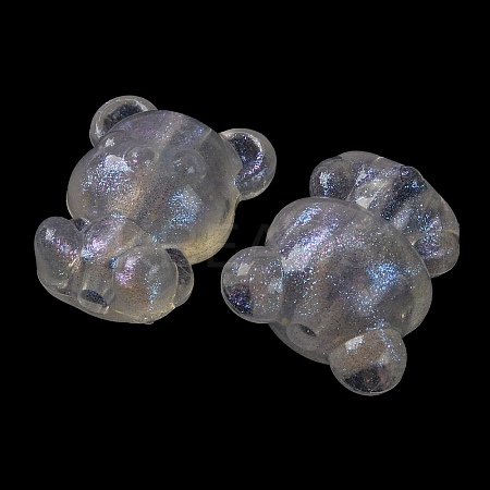 Luminous Transparent Acrylic Beads OACR-G033-06D-01-1