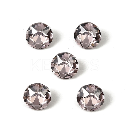 Glass Rhinestone Cabochons GLAA-A018-8mm-001GK-1