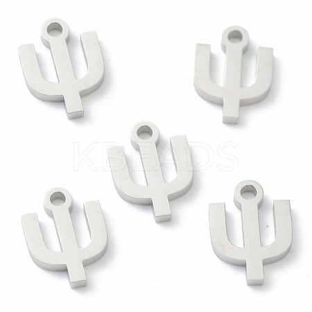 Non-Tarnish 304 Stainless Steel Charms STAS-G244-01Y-1