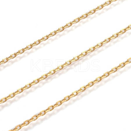 3.28 Feet Ion Plating(IP) 304 Stainless Steel Cable Chains X-CHS-H009-02G-1