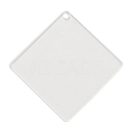 Transparent Acrylic Blank Pendants TACR-Z003-01B-1