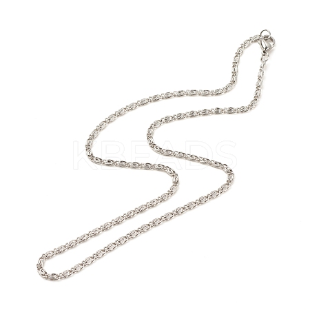 304 Stainless Steel Lumachina Chains Necklace for Women NJEW-JN03892-03-1