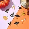10Pcs 10 Styles Halloween Theme Alloy Enamel Pendants ENAM-FS0003-84-7