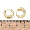 Brass Micro Pave Cubic Zirconia Hoop Earrings KK-CBA30C7-02G-5