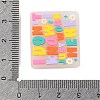 Rectangle Food Grade Eco-Friendly Silicone Focal Beads SIL-C006-01A-3