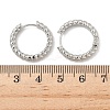 Brass Hoop Earrings EJEW-D320-22P-5