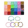 24 Colors Opaque Acrylic Beads MACR-YW0002-95-4