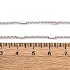Brass Cuboid Link Rolo Chain Necklaces MAK-L045-02P-5