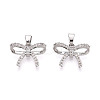 Brass Micro Pave Cubic Zirconia Pendants KK-N264-04P-1
