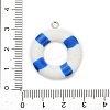 Opaque Resin Pendants RESI-A047-01B-4